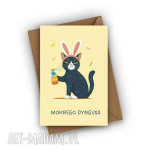 wielkanocna - mokrego dyngusa - Akcesoria kartki