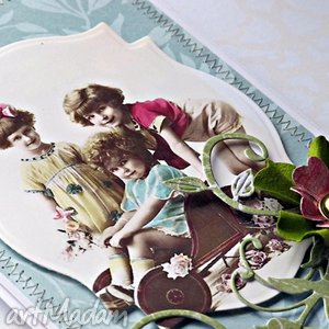 scrapbooking kartki dla babci i dziadka, kartka, dziadek, retro, kolorowa