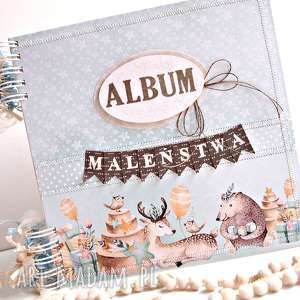 ręcznie wykonane scrapbooking albumy album maleństwa - niebieski/25x25cm