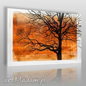 obraz na płótnie - konary pomarańczowy - VAKU DSGN