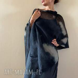 handmade poncho eleganckie lniane ponczo