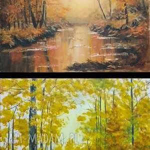 Prezent WYPRZEDAŻ ZESTAWU OBRAZÓW - DYPTYK JESIENNE CIEPŁO