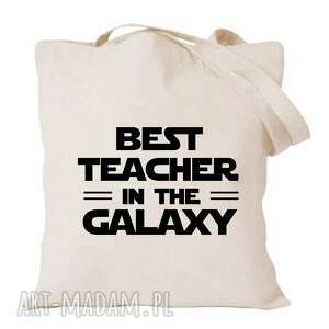 ręcznie wykonane torba z nadrukiem dla nauczycielki, wychowawczyni, prezent dzień