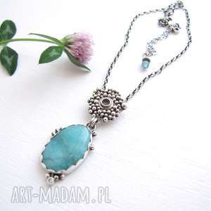 wyjątkowy prezent, blue lake amazonite, kobiecy, romantyczny boho, srebro