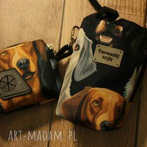 Zestaw saszetka na smaczki i woreczki # Wyżeł węgierski weimarski