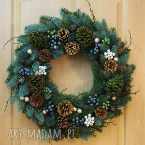 Wianek świąteczny 3 - na drzwi, bożonarodzeniowy, stroik