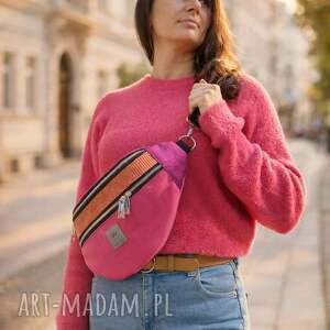 Nerka XL z weluru i sztruksu w odcieniach różu Ibiza, maxi