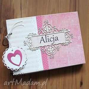 handmade scrapbooking albumy album dla alicji