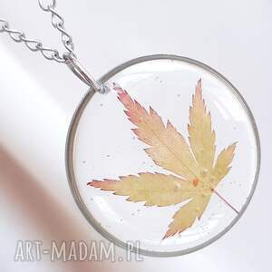 handmade naszyjniki srebrny naszyjnik z prawdziwym liściem klonowy listek