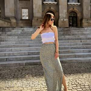 sunflower / top z haftowanej 100 bawełny, odzież bawełniana, krótki bluzka