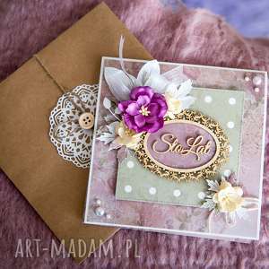 ręcznie robione scrapbooking kartki kartka urodzinowa/imieninowa