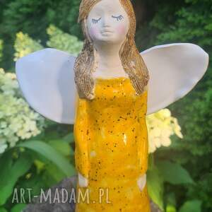 wolna chwila anioł ceramiczny, figurka, prezent, ozdoba do domu