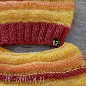 komplet czapka i komin zimę, prezent