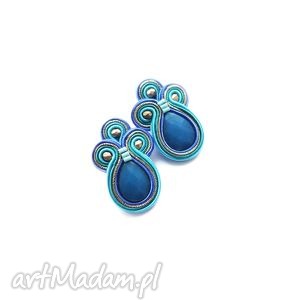 aqua - kolczyki soutache