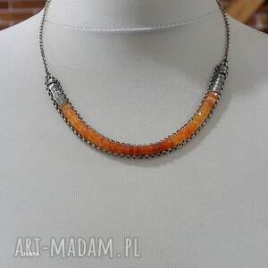 Karneol - naszyjnik, biżuteria autorska