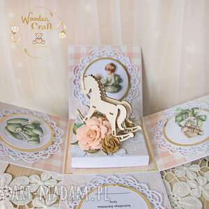 exploding box chrzest, roczek, narodziny, prezent peachbaby gotowy - exploding box