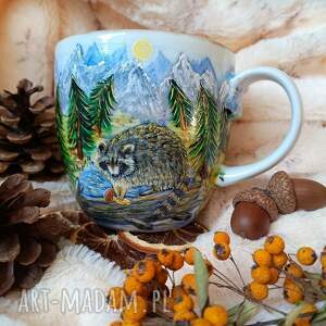 Prezent Ręcznie malowany szop i las borowikowy kubek 480 ml