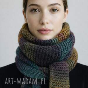 ręcznie robiony duży ciepły miękki szalik komin sophie