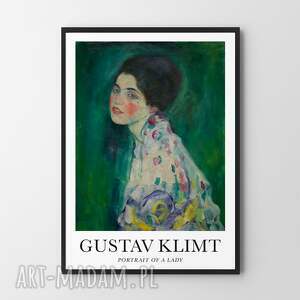 plakat gustav klimt portrait of a lady portret damy - format a4