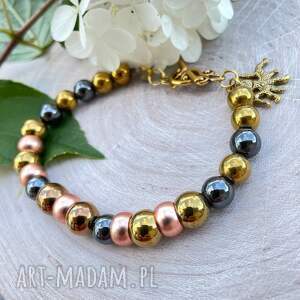 Hematytowa bransoletka na co dzień w86, z hematytu