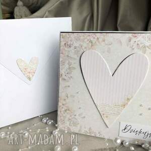 scrapbooking kartki kartka z kopertą podziękowanie, życzenia, personalizacja