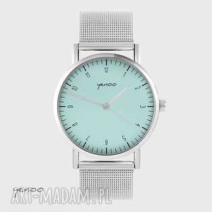 zegarki zegarek, bransoletka - simple elegance,turkusowy metalowy, unisex