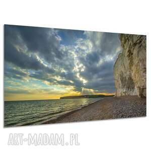 Obraz na płótnie klify, morze i plaża 120x80 cm