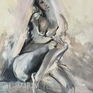 kobiecość - 90x90, kobieta duży obraz, grafika, obrazy do sypialni obraz