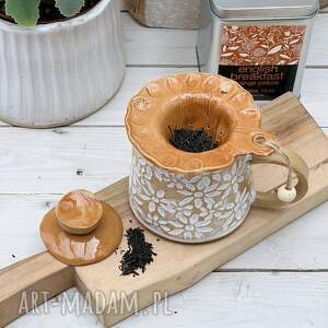 kubki zaparzacz z pokrywką, sitko do herbaty kubek prezent urodziny