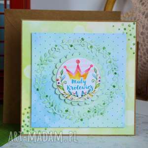 handmade scrapbooking kartki kartka - mały królewicz