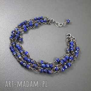 handmade bransoletka z lapis lazuli