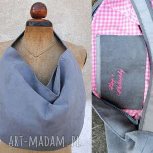 handmade torebki hobo true colors - Popiel II