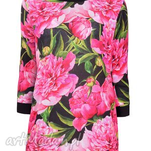 handmade swetry sweterek peonia s/m, l/xl