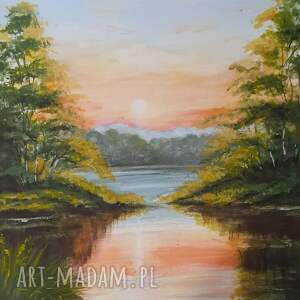 WYPRZEDAŻ KOLEKCJI - DYPTYK PEJZAŻOWY CHWILA WYTCHNIENIA - kojący