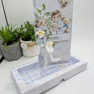 Prezent Kartka DL w pudełku - Pamiątka Chrztu Świętego