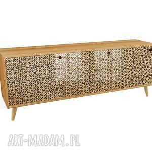 contrast ornament - modna komoda 3 drzwiowa loft w stylu mid century / prl