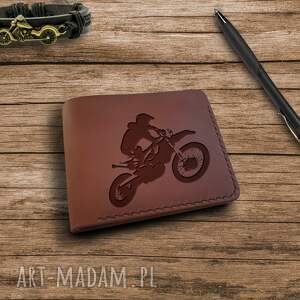 luniko leather goods prezent dla motocyklisty, miłośnika motocykli portfel