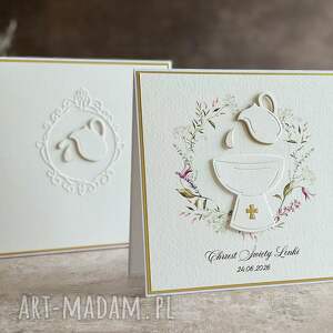 Prezent Pamiątka chrztu z pudełkiem i kopertą, 49F, chrzest