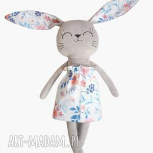 handmade maskotki szczęśliwy pluszowy króliczek królisia