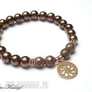 handmade srebro 925. Chocolate and rose