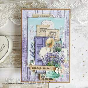 kartka shared moments życzeniami na prezent