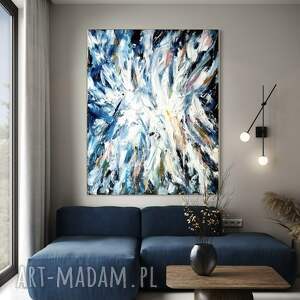 obraz ręcznie malowany 100x140 cm na płótnie