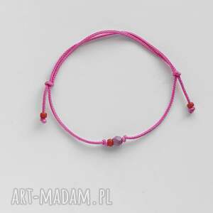 Okrąg bransoletka handmade - czeskie i szklane koraliki