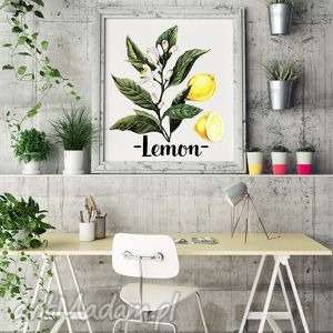 plakat lemon, cytrynki, święta, prezent, ilustracje, kuchnia