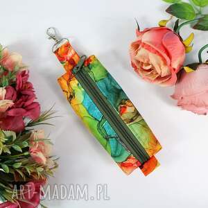 Małe etui na klucze drobiazgi przywieszka KOLOROWA LAWA
