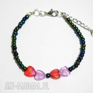 handmade bransoletka serca 2 - kolekcja starlight