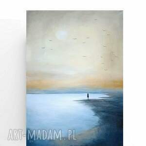 Tam, gdzie spoglądam - ręcznie malowany obraz akrylowy 70x50 cm