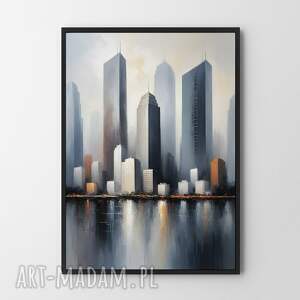 hogstudio plakat miasto abstrakcja - format A4 biura