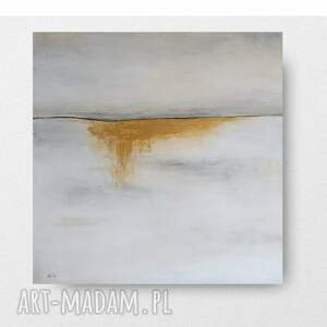 Abstrakcja - ręcznie malowany obraz akrylowy 60x60 cm, gotowy do zawieszenia