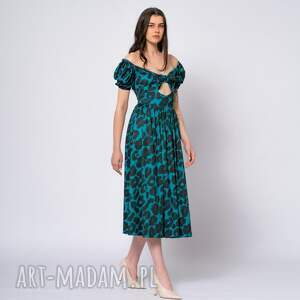 SUKIENKA W PANTERKĘ - OLA DEEP TROPIC, efektowna
